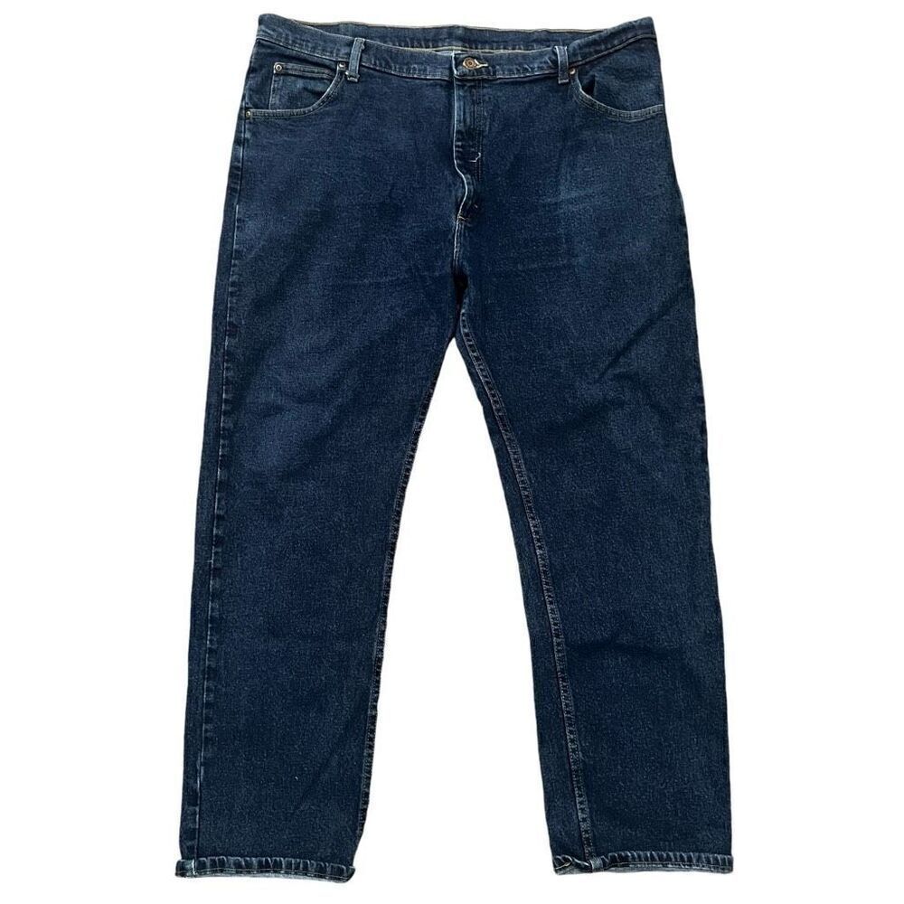 WRANGLER Men’s Dark Wash Straight Jeans Size 42 X 30